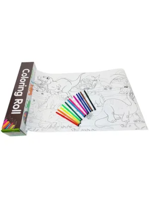 Coloring Roll Dinosaur Explore  Large Children's pap010