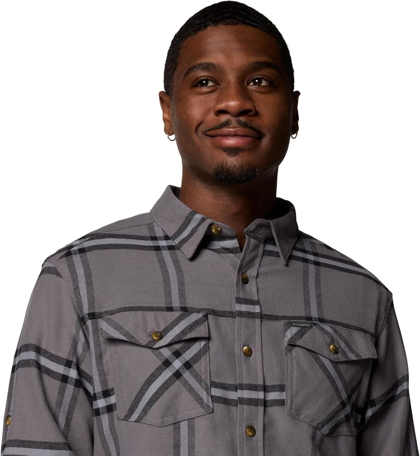 Columbia Men's Bearmouth Springs Roll Up Long Sleeve Flannel Shirt