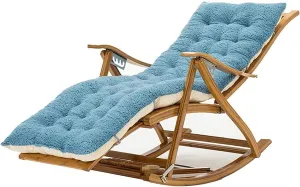 Comfort Bamboo Loungers Deck Chair Patio Pool Garden Chair,Foldable Recliner Rocking Chair Elderly Gifts Stable Ergonomic Garden Deck Chairs for Elderly,Load-Be(D)
