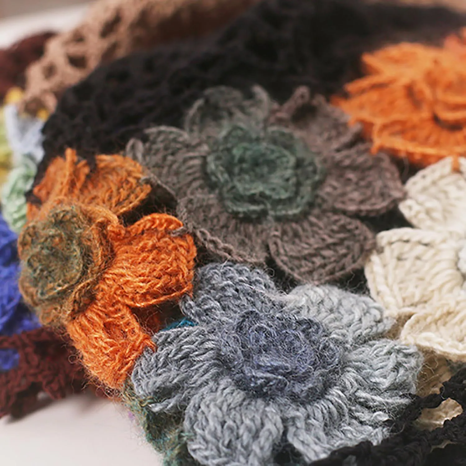 CORIRESHA Women's Boho Crochet Flower Beanie Handmade Cotton Hollow Out Y2k Summer Hat