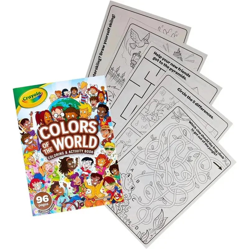 Crayola - 96-Page Coloring Book, Colors Of The World