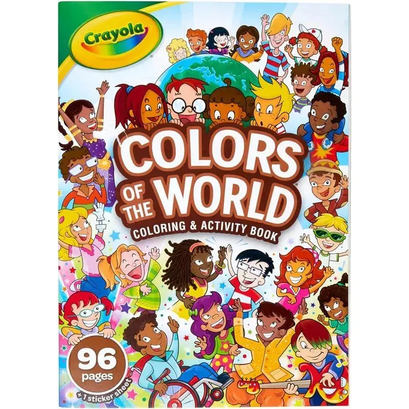 Crayola - 96-Page Coloring Book, Colors Of The World