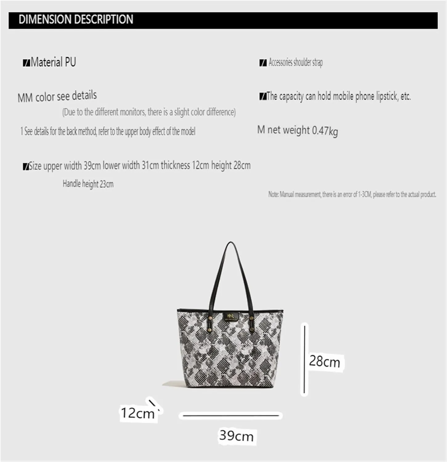 cross-body bag Large Capacity Shoulder Bag