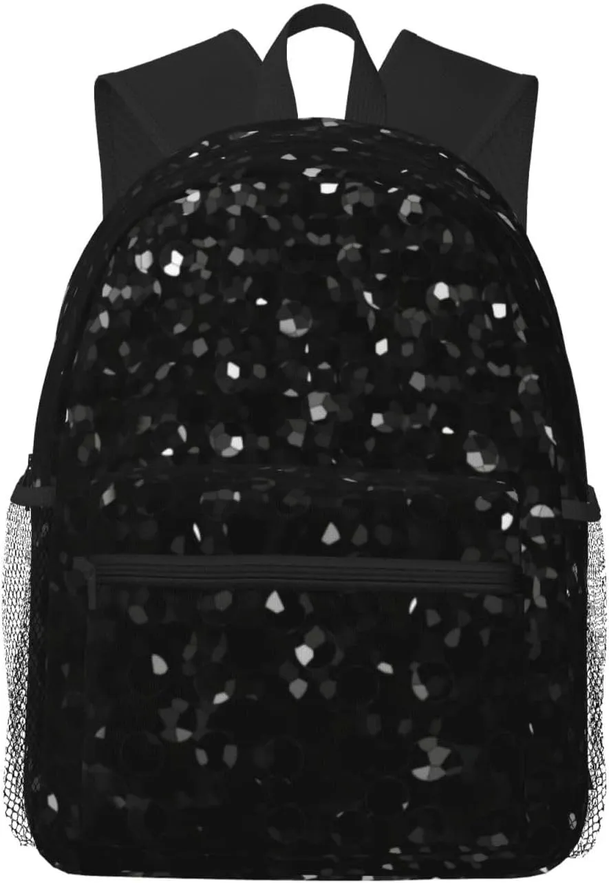 Crystal Bling Lightweight Packable Backpack Travel Casual Hiking Daypack Foldable Backpack For Men Women
