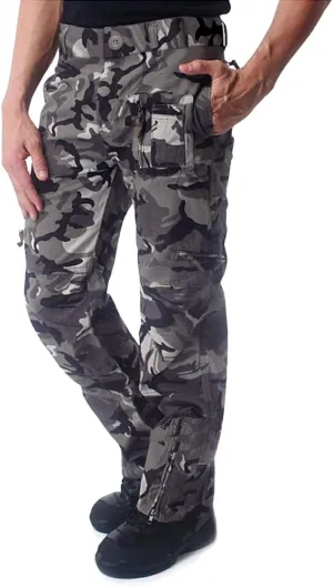CRYSULLY Men's Cargo Pants Tactical Military Pants Work Army Cotton Trousers with Multi-Pockets (No Belt)