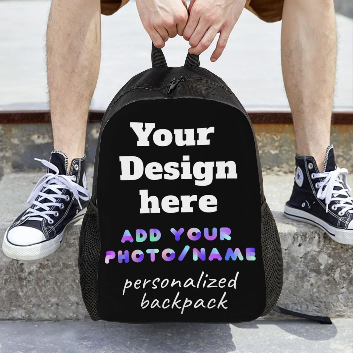 Custom Backpack Personalized Large Capacity Shoulder Bookbag Custom Laptop Bag Customizable Backpack for Kids