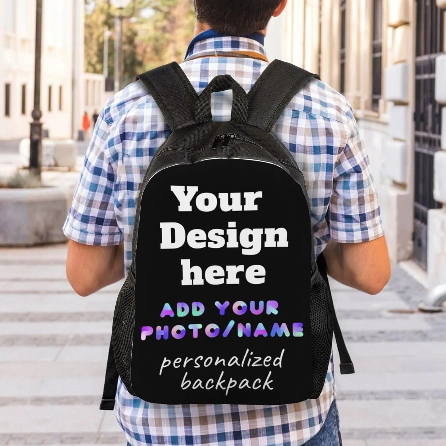 Custom Backpack Personalized Large Capacity Shoulder Bookbag Custom Laptop Bag Customizable Backpack for Kids