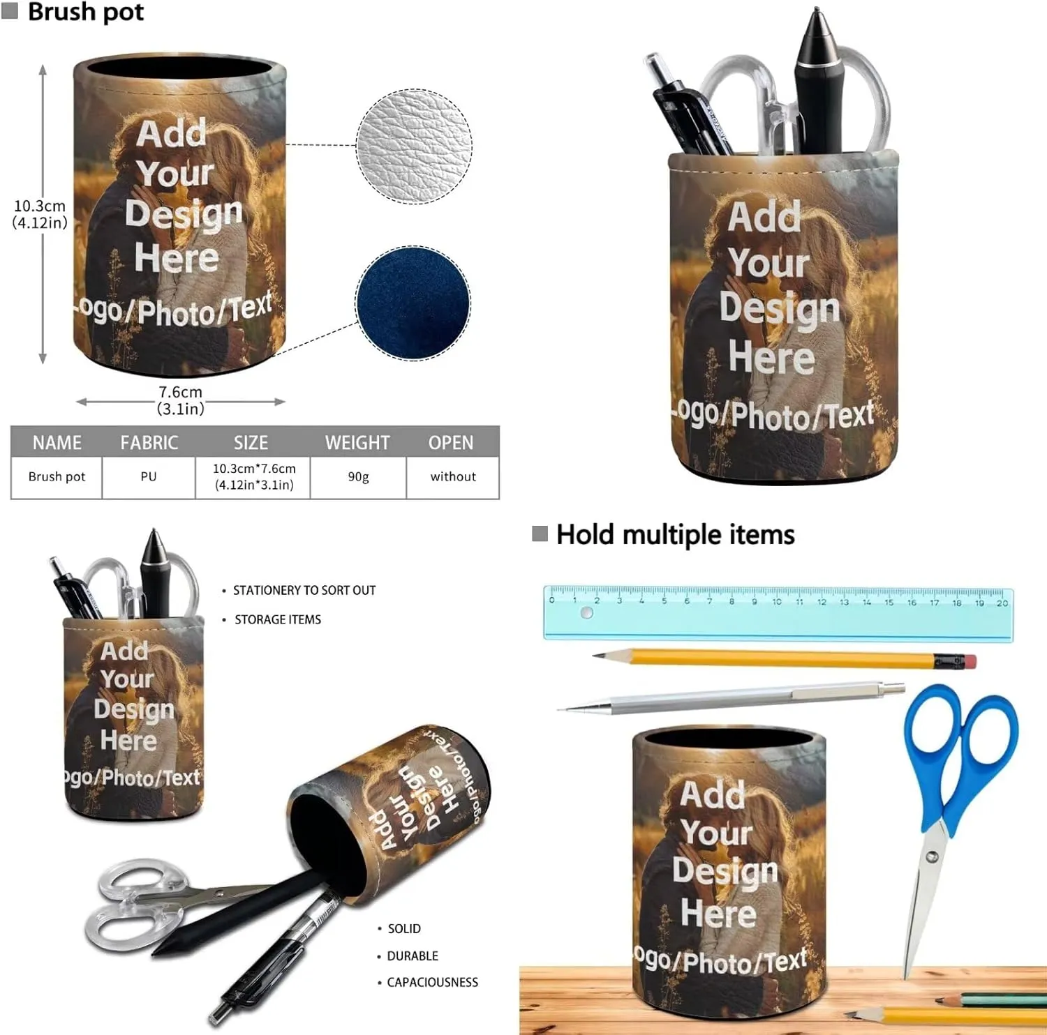 Customized Backpack for Girls Boys Backpack with Lunch Box Water Bottle Carrier and Desk Pen Holder 4PCS Bookbag Set for School Teens 17 inch Sturdy School Bag with Side Pocket for Kids
