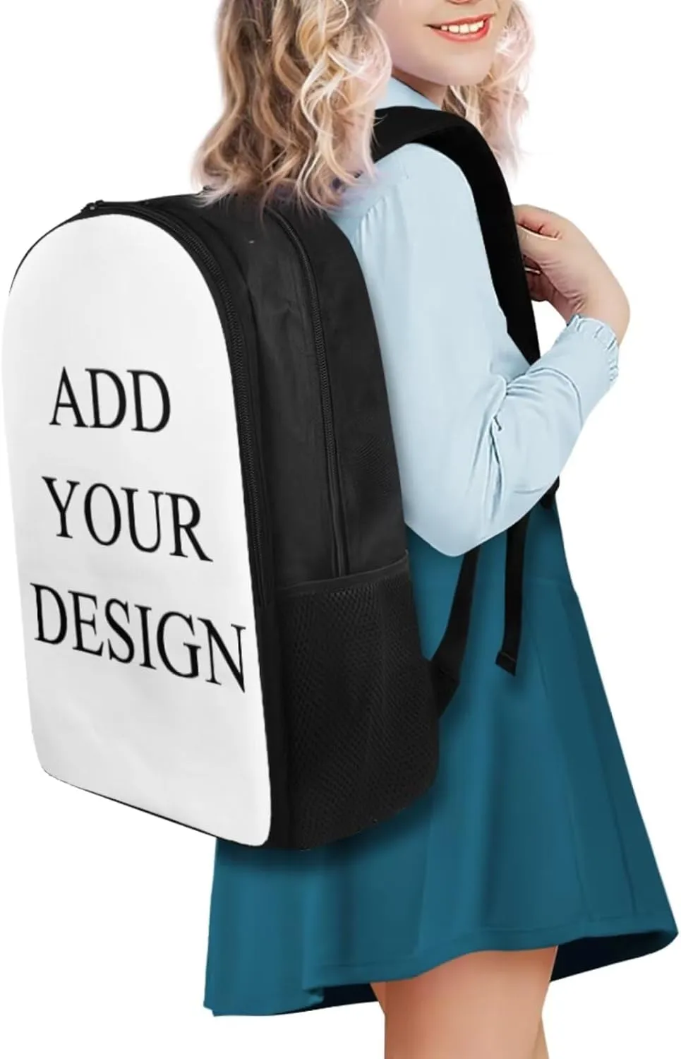 Customized Backpack with Lunch Box and Soft Pencil Case Set for Kids Boys Girls Teens Large Capacity School Bag with Side Pocket Casual Daypack Backpacks Lightweight Bookbag with Compartments