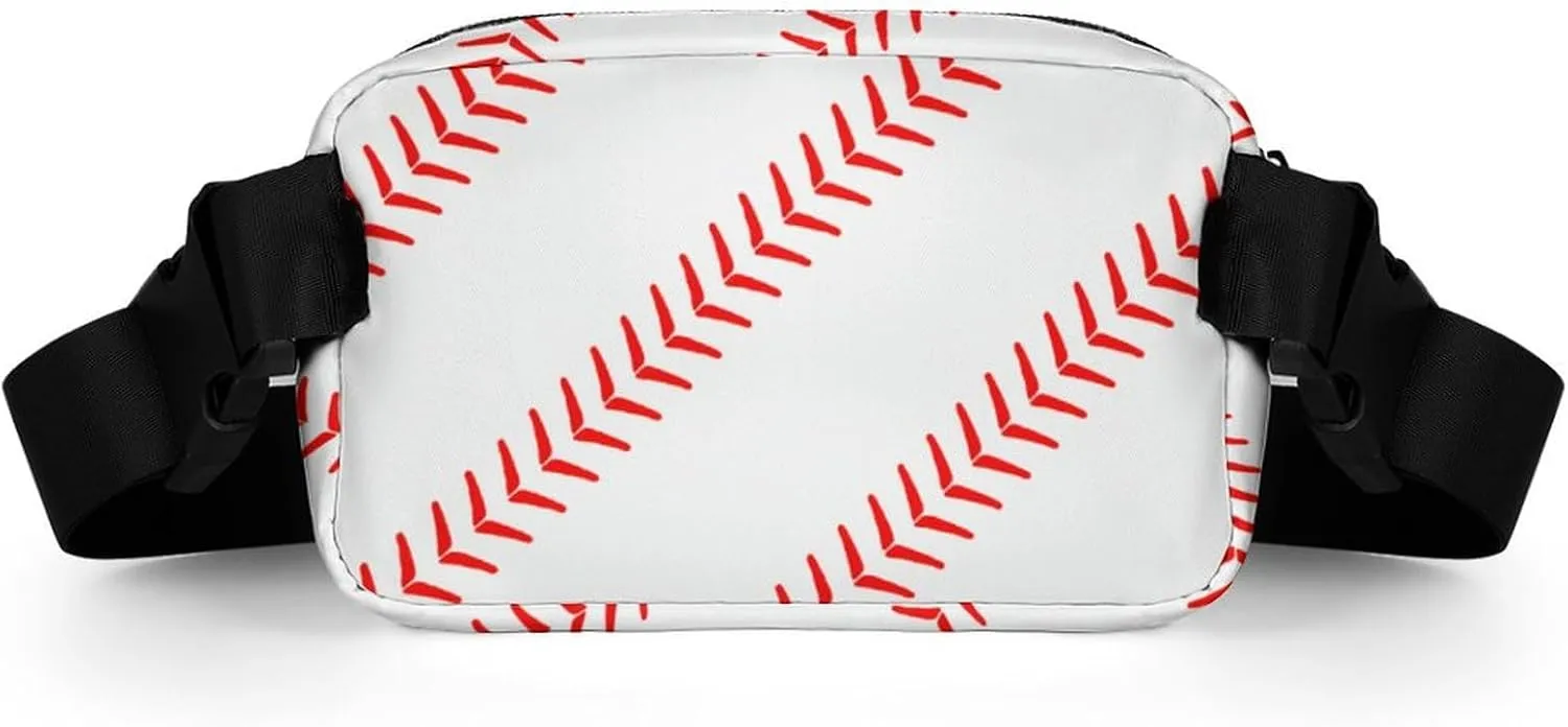 Cute Baseball Large Capacity Portable All Print Waist Bag