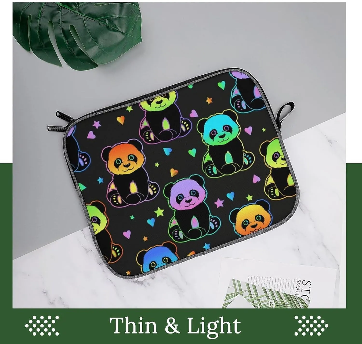 Cute Cats Head Large Capacity Portable Laptop Case Unisex