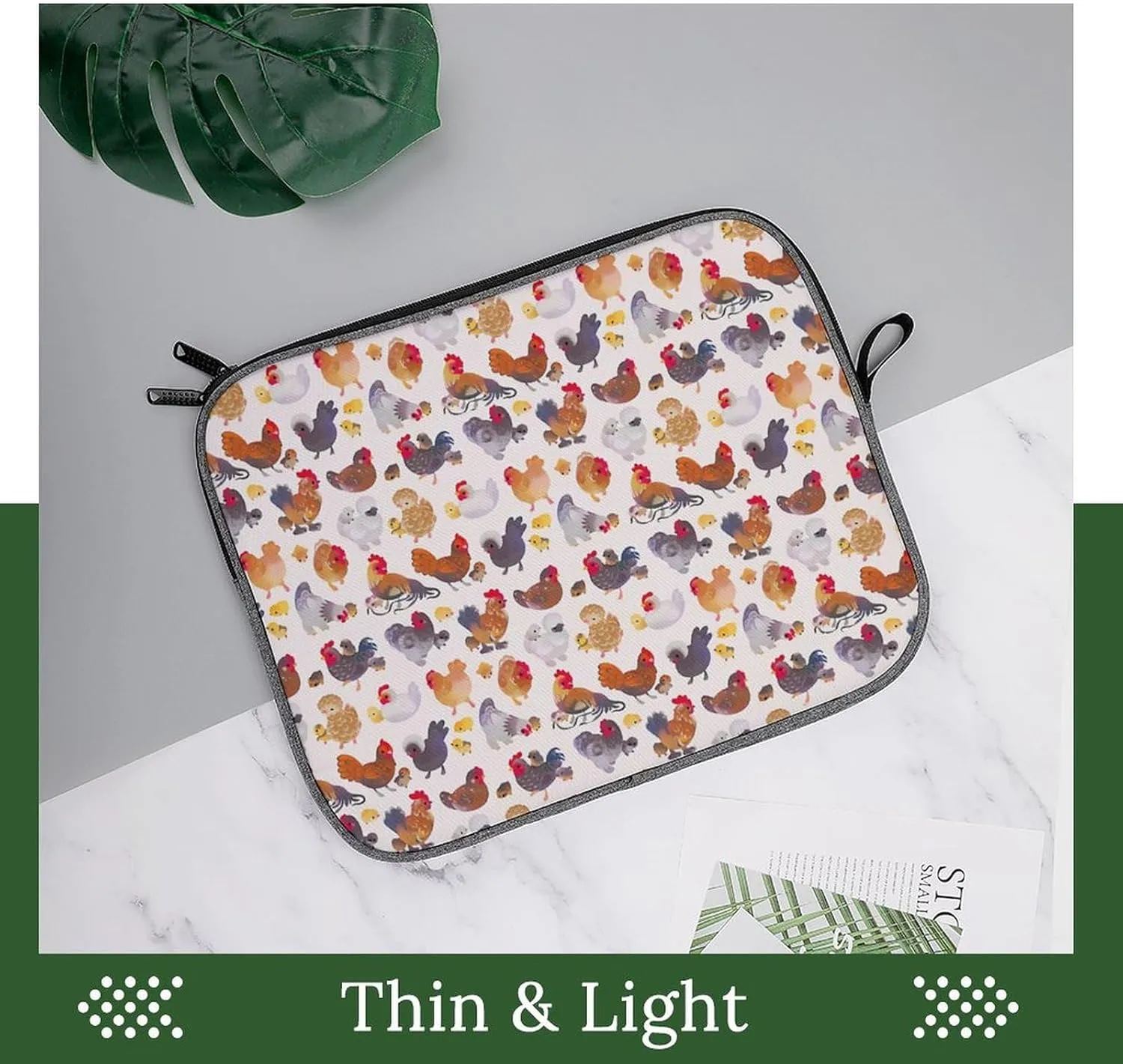 Cute Cats Head Large Capacity Portable Laptop Case Unisex