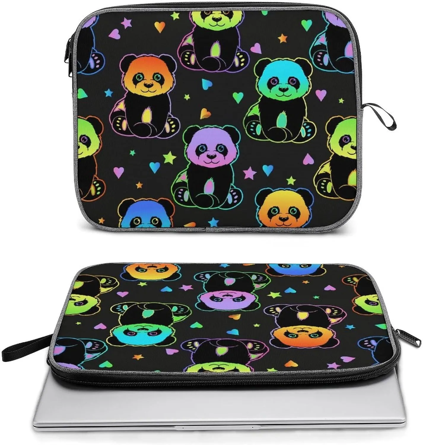 Cute Cats Head Large Capacity Portable Laptop Case Unisex