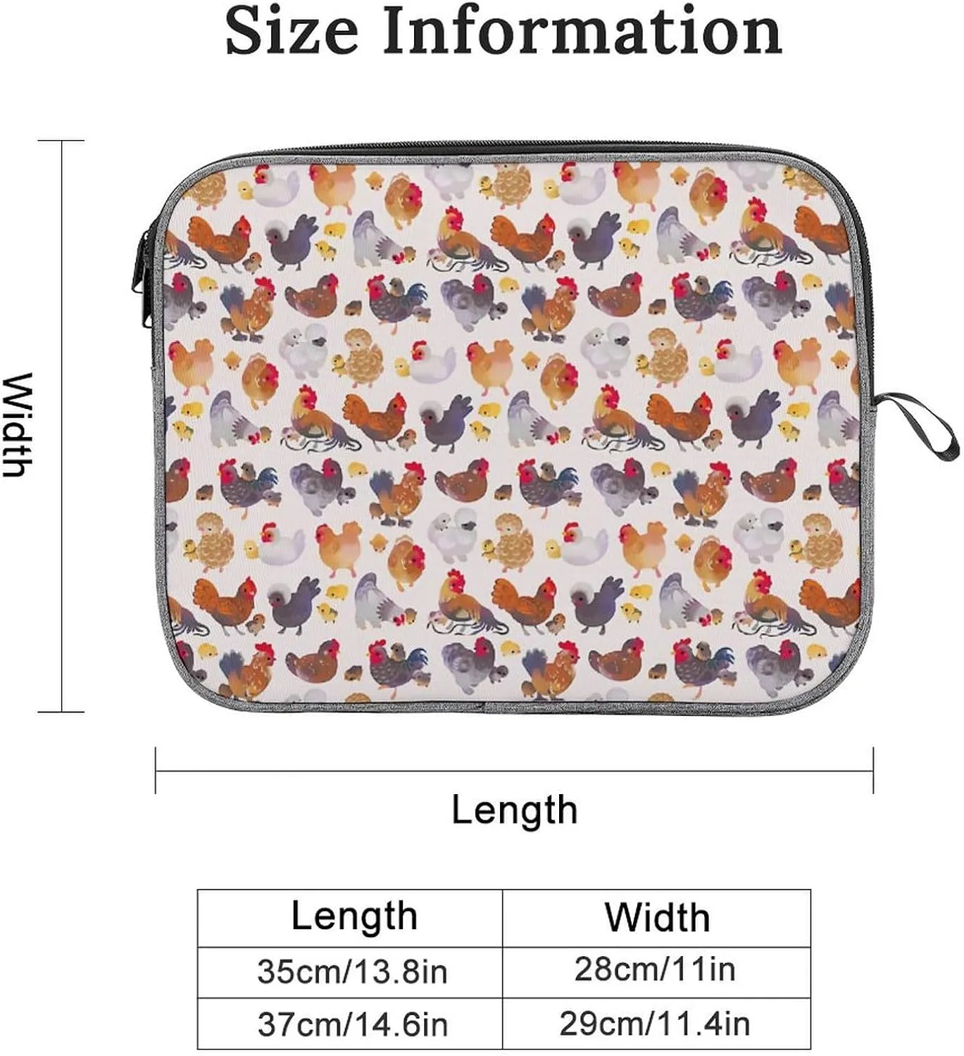 Cute Cats Head Large Capacity Portable Laptop Case Unisex