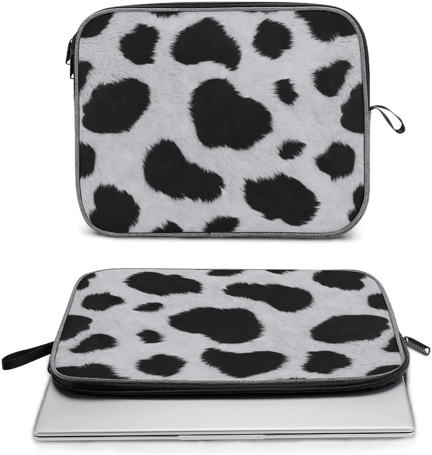 Cute Cats Head Large Capacity Portable Laptop Case Unisex