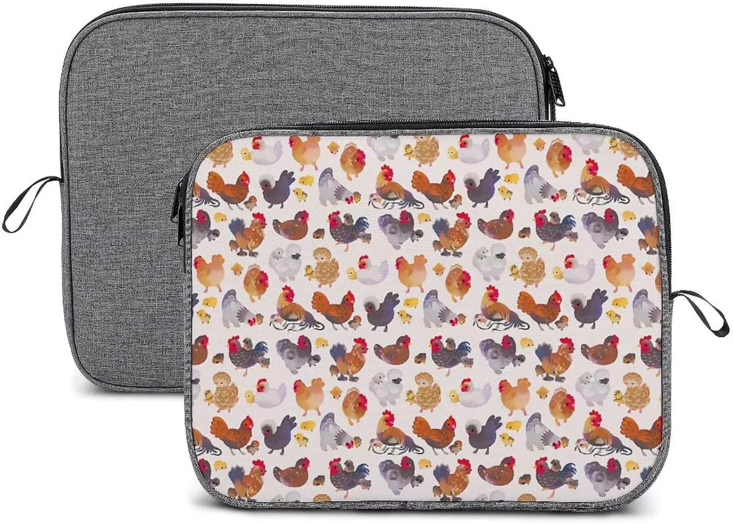 Cute Cats Head Large Capacity Portable Laptop Case Unisex