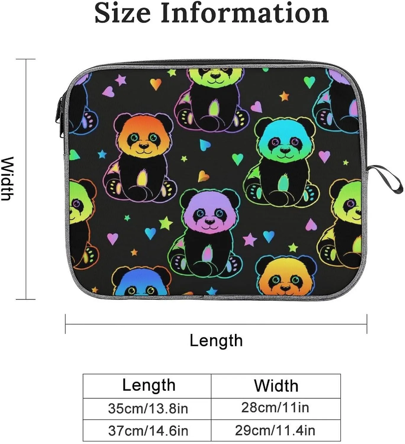Cute Cats Head Large Capacity Portable Laptop Case Unisex