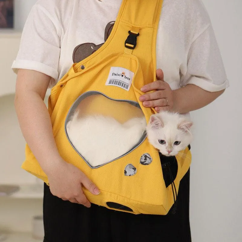Cute Chest Front Pack Cat Carrying Backpack