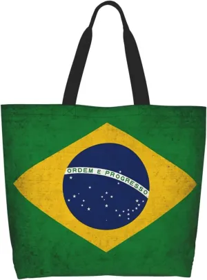 Cute Flag Tote Bag For Women Men Gifts Large Reusable Shopping Bags for Beach, Travel,Gym,Yoga