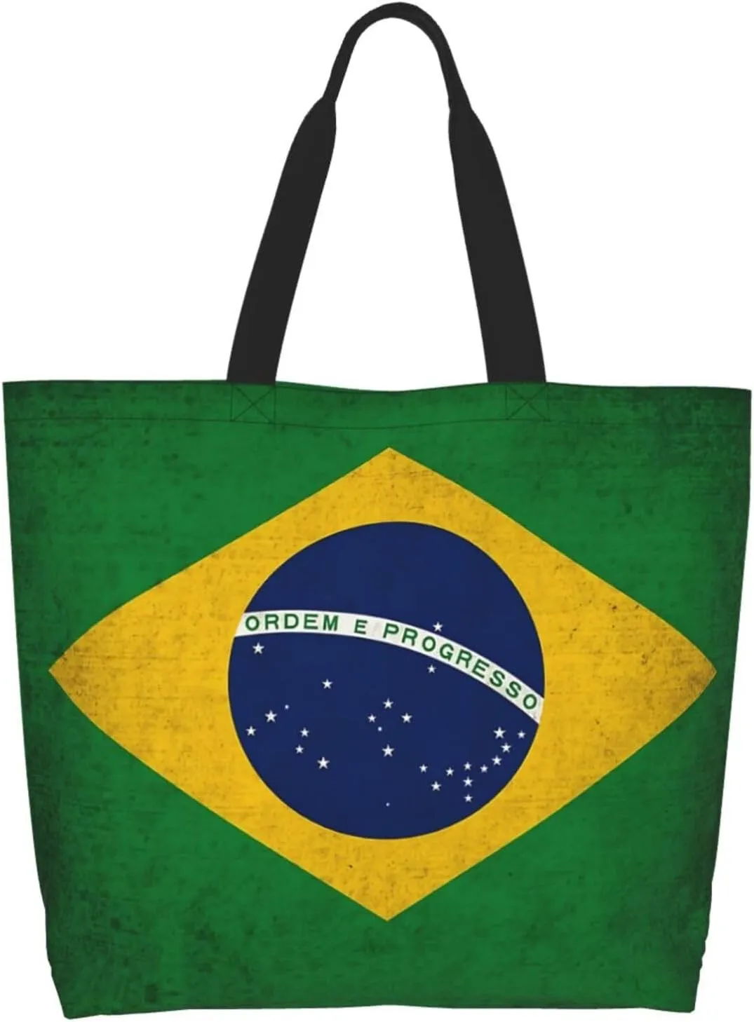Cute Flag Tote Bag For Women Men Gifts Large Reusable Shopping Bags for Beach, Travel,Gym,Yoga