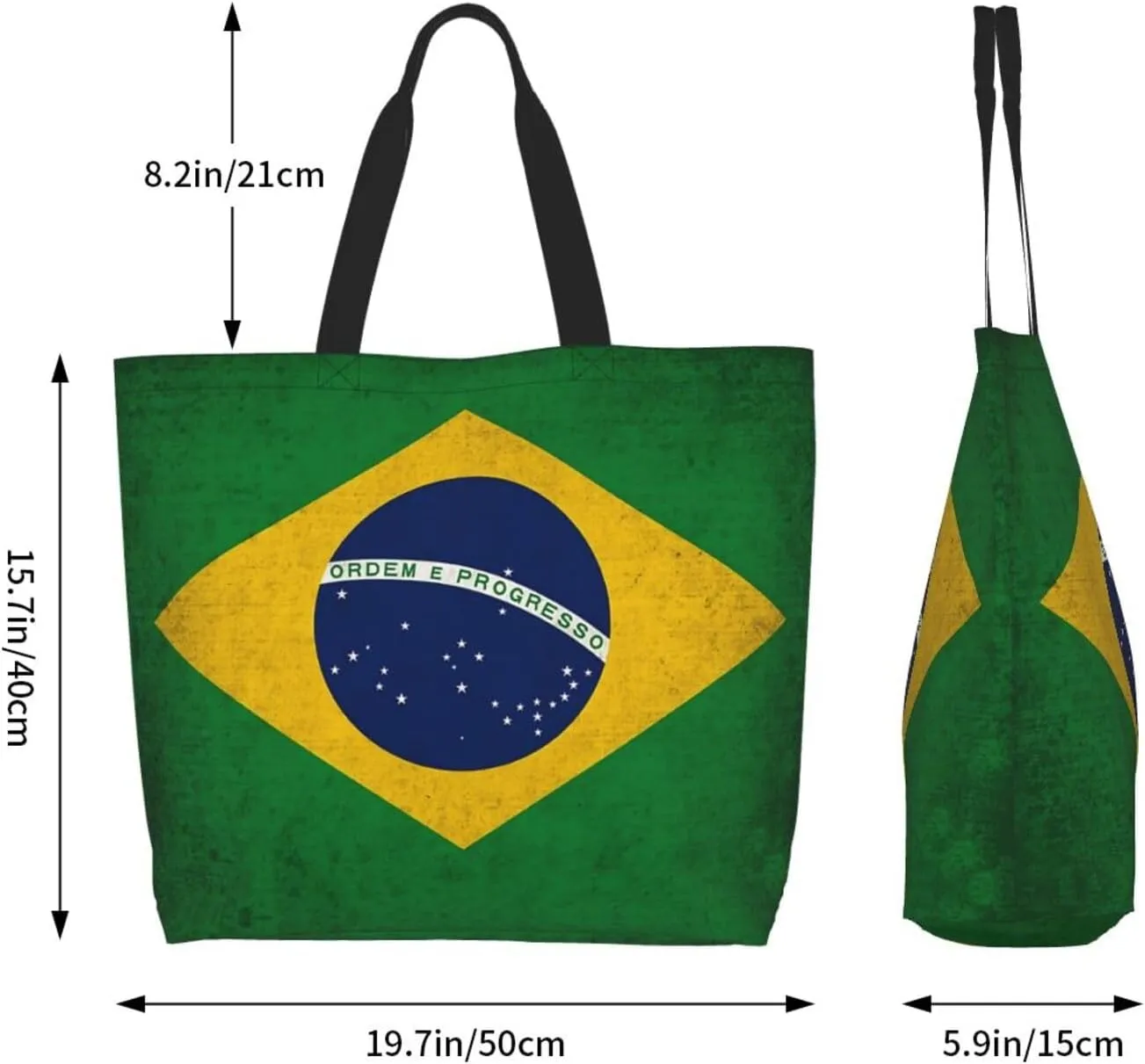 Cute Flag Tote Bag For Women Men Gifts Large Reusable Shopping Bags for Beach, Travel,Gym,Yoga