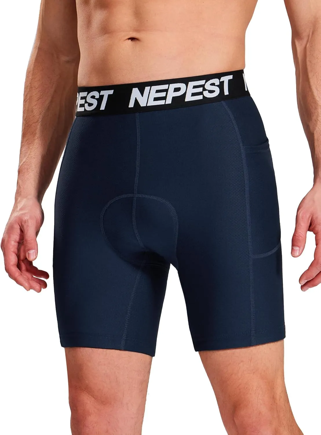 Cycling Underwear for Men Bike Shorts 4D Padded Biking Road Bicycle Biker MTB Liner Padding Shorts with Pockets