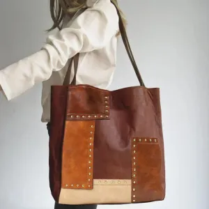 Dagny - Vintage patchwork leather bag