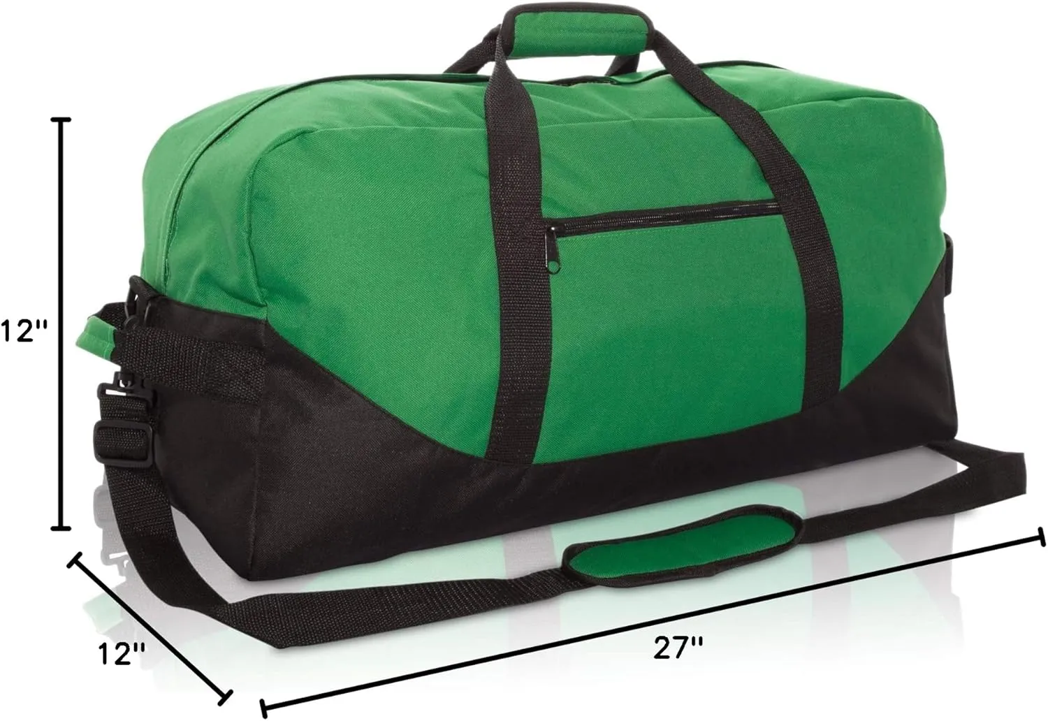 DALIX 25" Big Adventure Large Gym Sports Duffle Bag (Black Grey Navy Blue Red Camo)