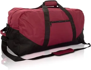 DALIX 25" Big Adventure Large Gym Sports Duffle Bag (Black Grey Navy Blue Red Camo)