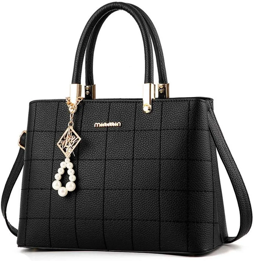 Dayfine Women's Handbag PU Pendant Elderly Large Capacity Shoulder Shopping Bag