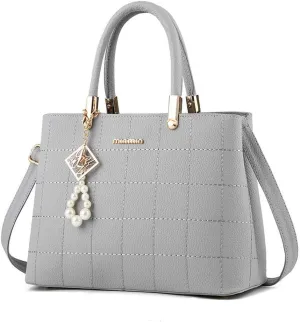 Dayfine Women's Handbag PU Pendant Elderly Large Capacity Shoulder Shopping Bag