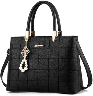 Dayfine Women's Handbag PU Pendant Elderly Large Capacity Shoulder Shopping Bag