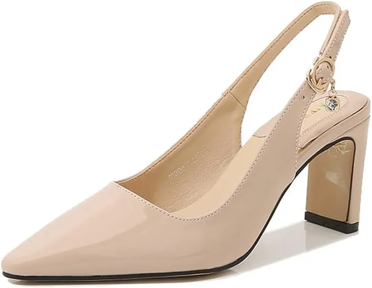 Dear Time Women Sexy Backless Pointy Toe High Heeled Pump Sandals，Patchwork Transparent Wedding Dress Pumps