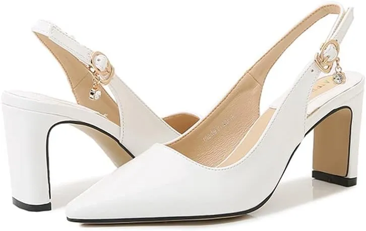 Dear Time Women Sexy Backless Pointy Toe High Heeled Pump Sandals，Patchwork Transparent Wedding Dress Pumps