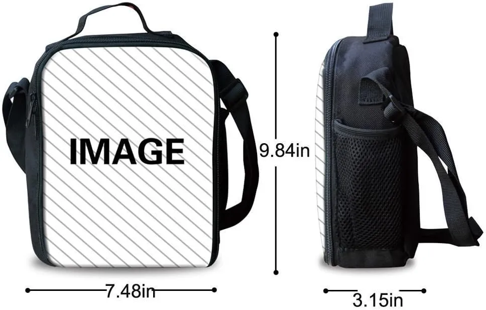 Deer Backpack Fire American Flag Deer Kids School Bag with Lunch Bag Pencil Case and Water Bottle Holder 4PCS Primary School Bag Rucksack Children Bookbag for Teens Back to School Supplies