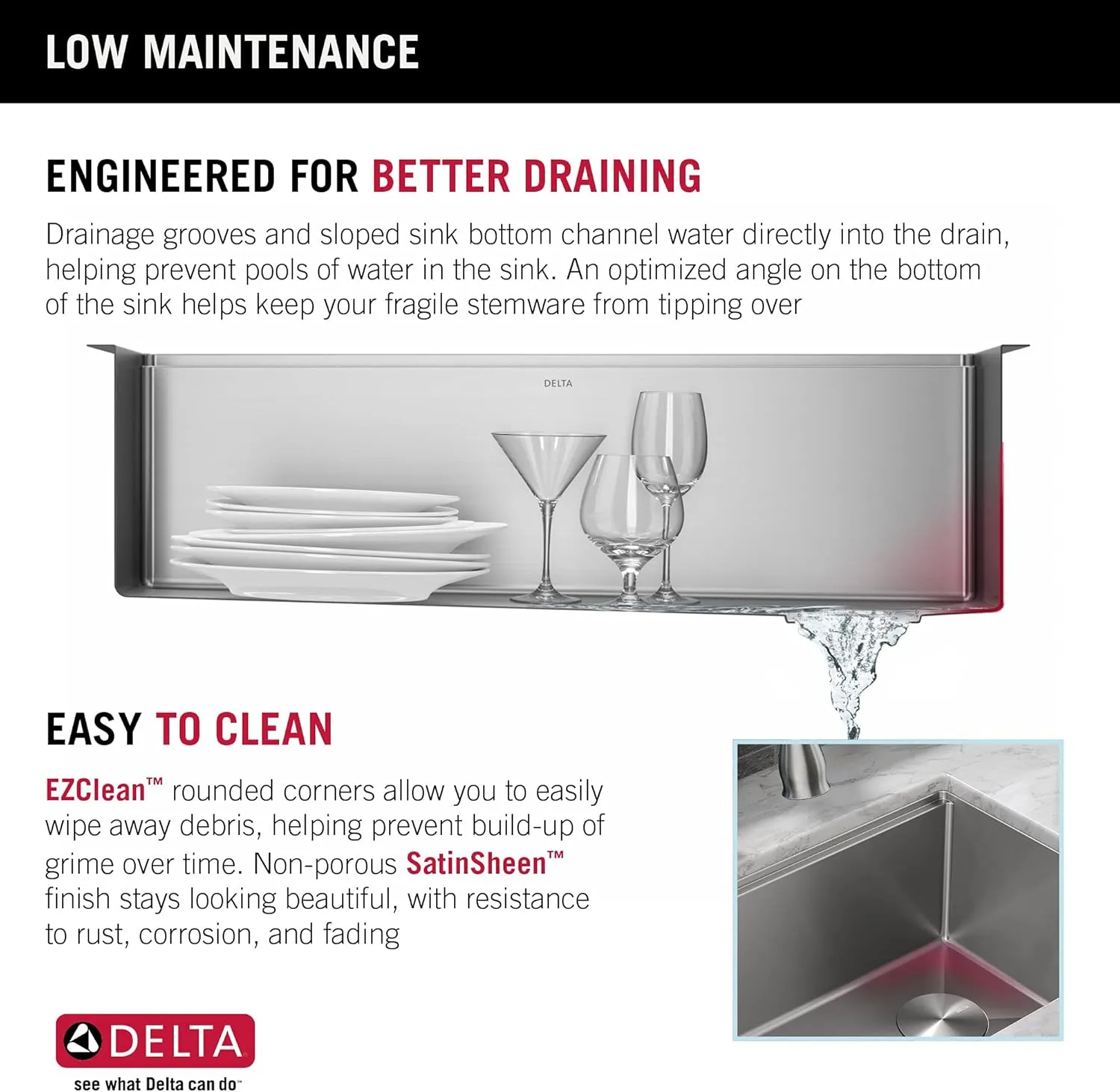 DELTA FAUCET 95B932-32S-SS Lorelai Workstation Kitchen Sink Undermount Stainless Steel Single Bowl with WorkFlow Ledge and Chef’s Kit of 6 Accessories