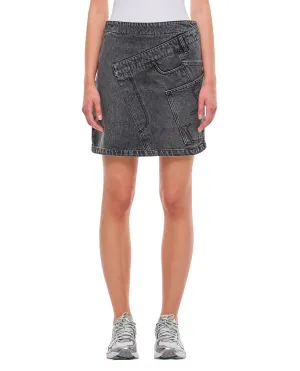 Denim Twisted Skirt