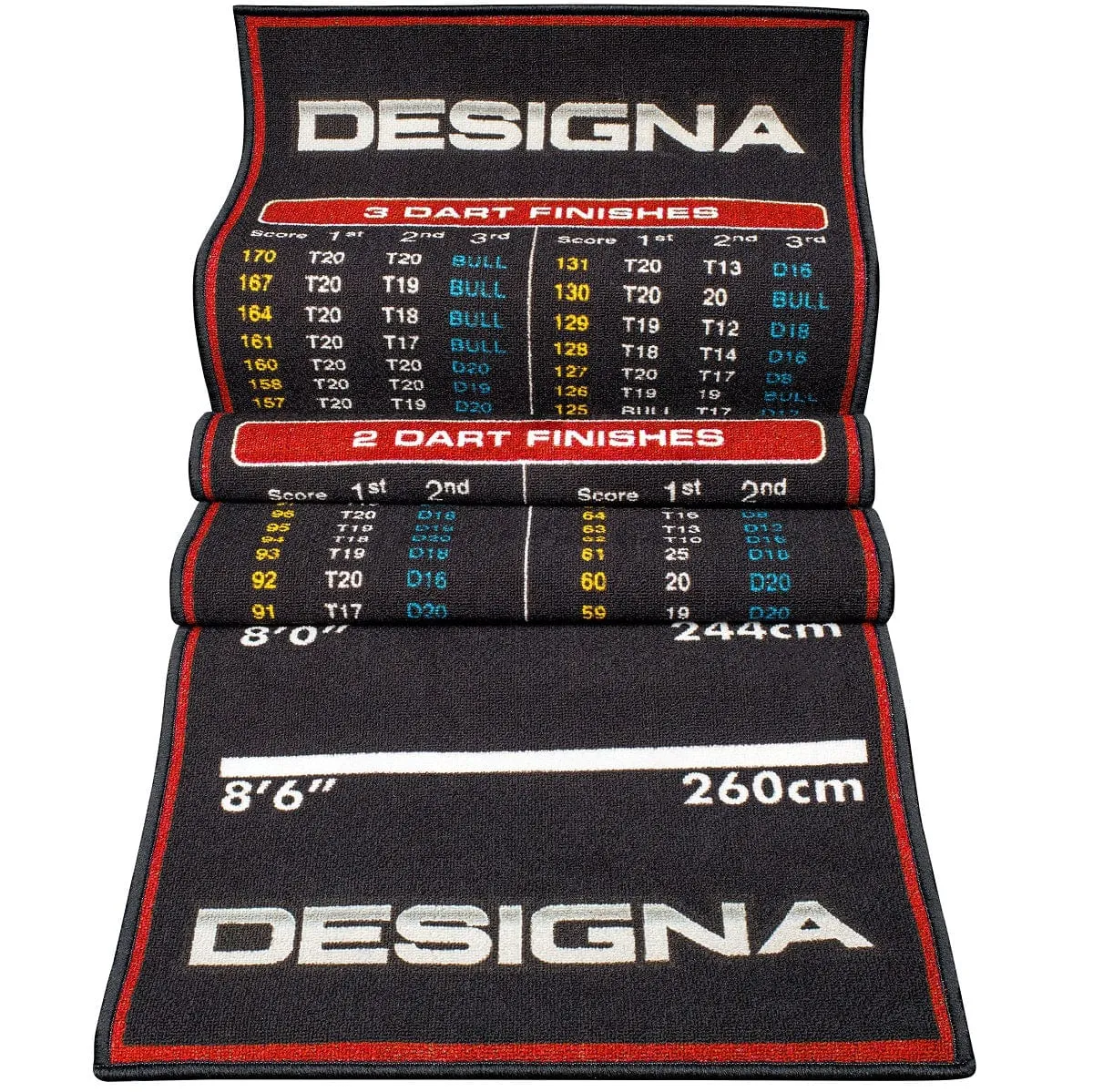 Designa Checkouts Carpet Mat - Non Slip Back - 290cm X 60cm