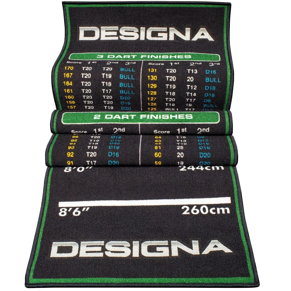 Designa Checkouts Carpet Mat - Non Slip Back - 290cm X 60cm