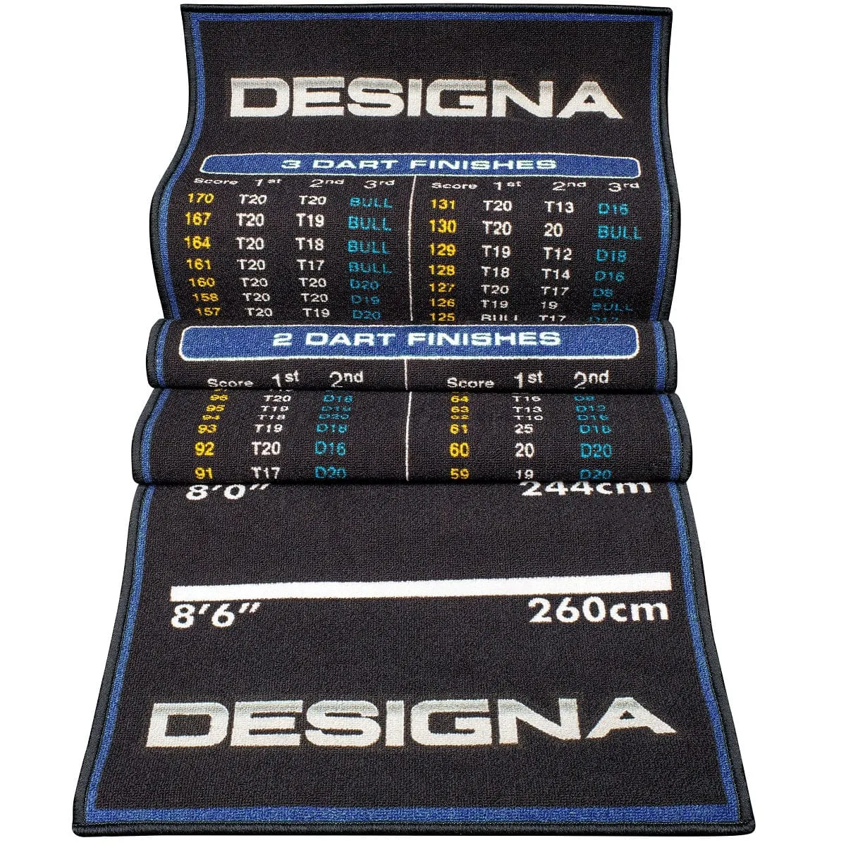 Designa Checkouts Carpet Mat - Non Slip Back - 290cm X 60cm