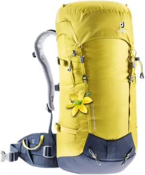 Deuter Guide Lite 28  SL - Women’s Lightweight and Comfortable Alpine Backpack for Expedition, Mountain Climbing, and Ski Tours - Greencurry/Navy