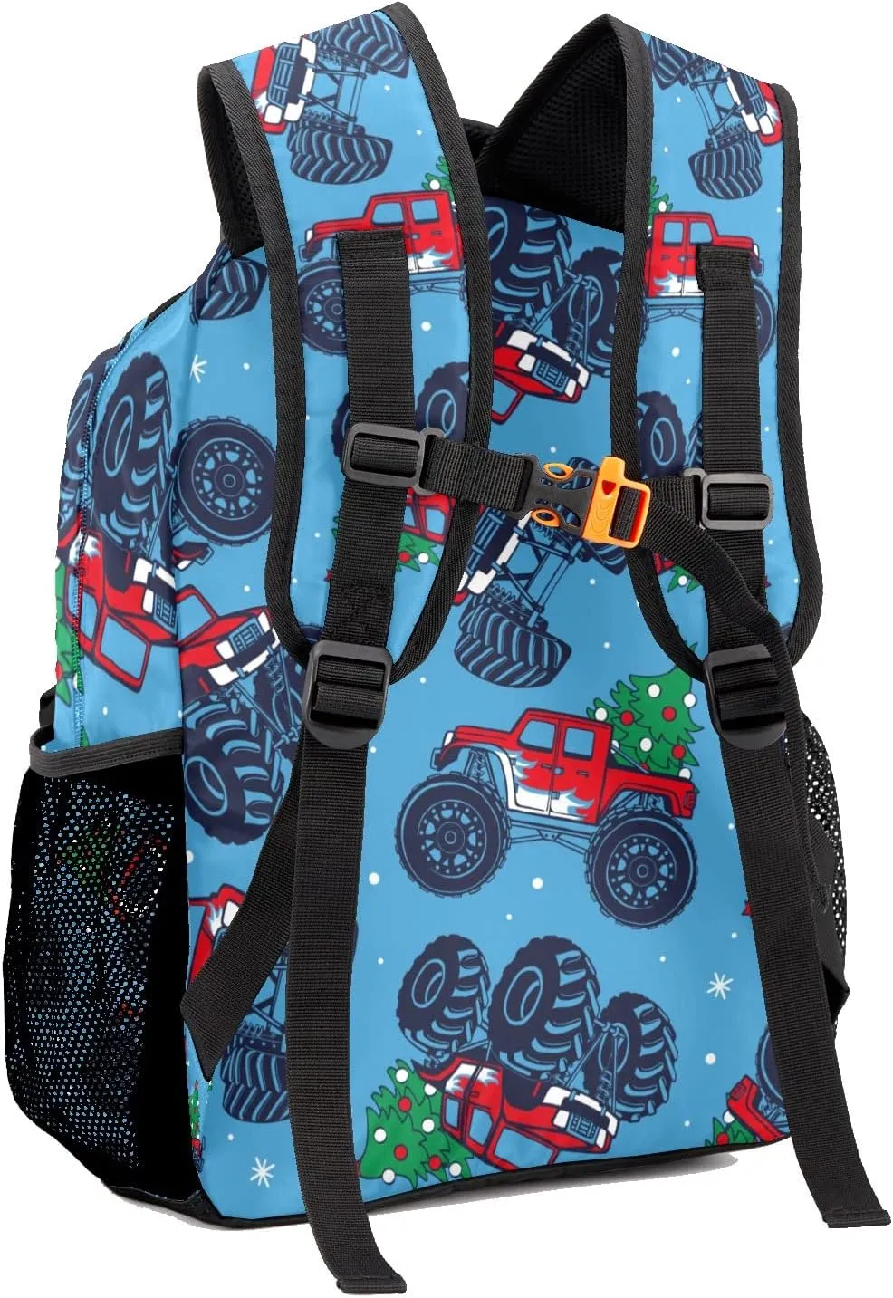 Deven Monster Truck Tree Personalized Kids for Boy/Girl Teen School Backpack Travel Daypack Bag
