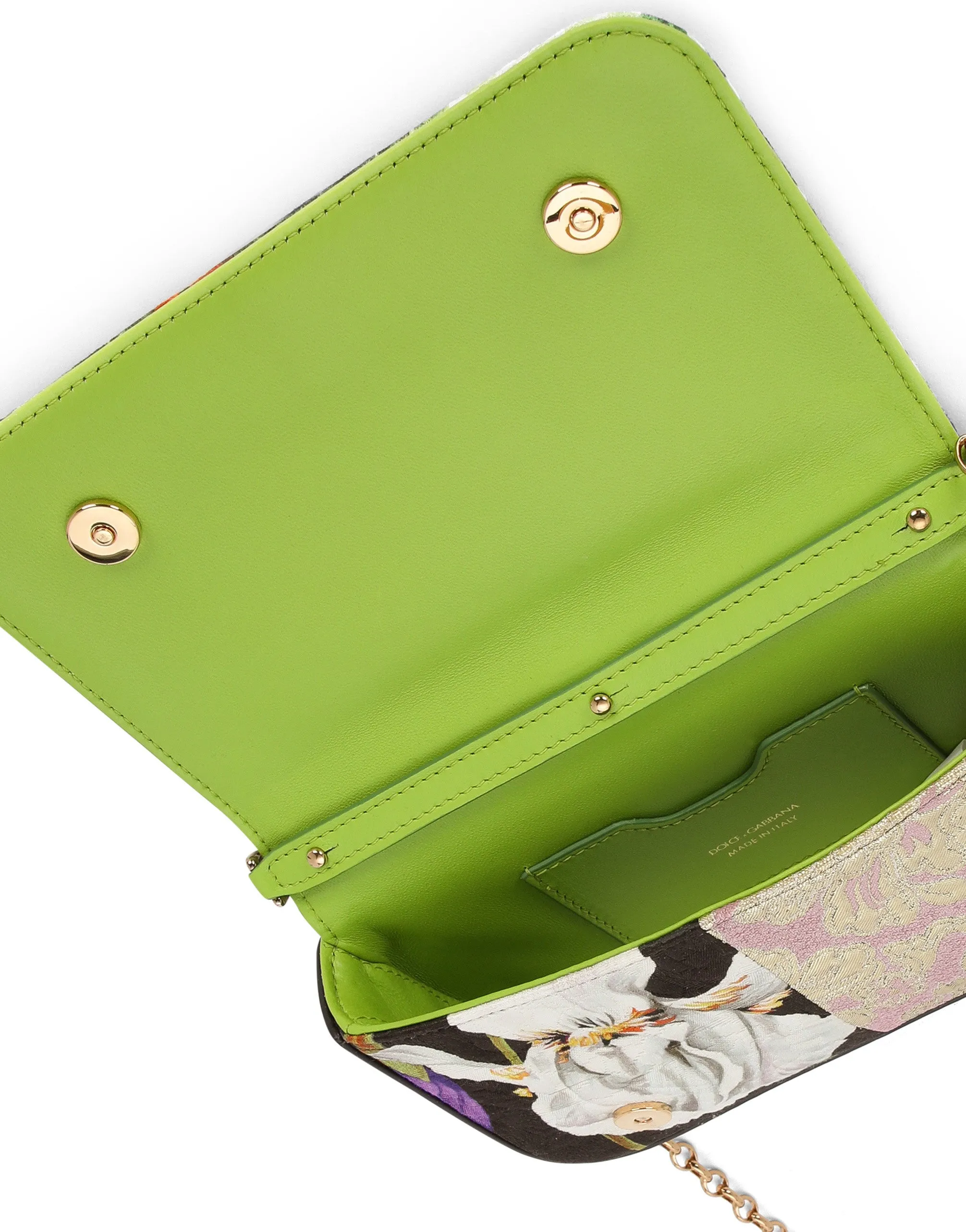 DG Girls clutch in patchwork fabric and ayers