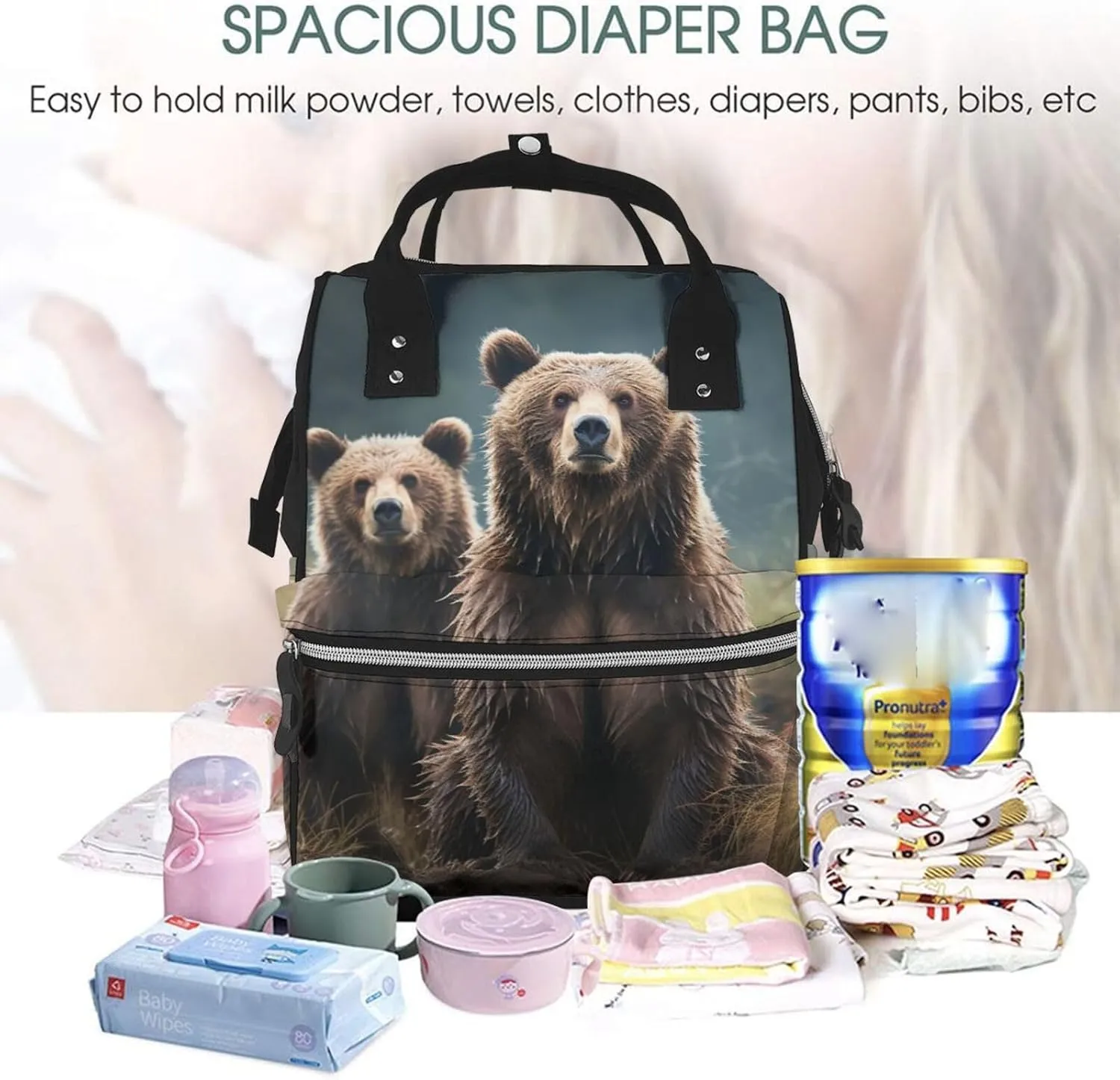 Diaper Bag Backpack Encounter animal Bear Nappy Backpack Maternity Baby Nappy Bag Changing Bags for Travel