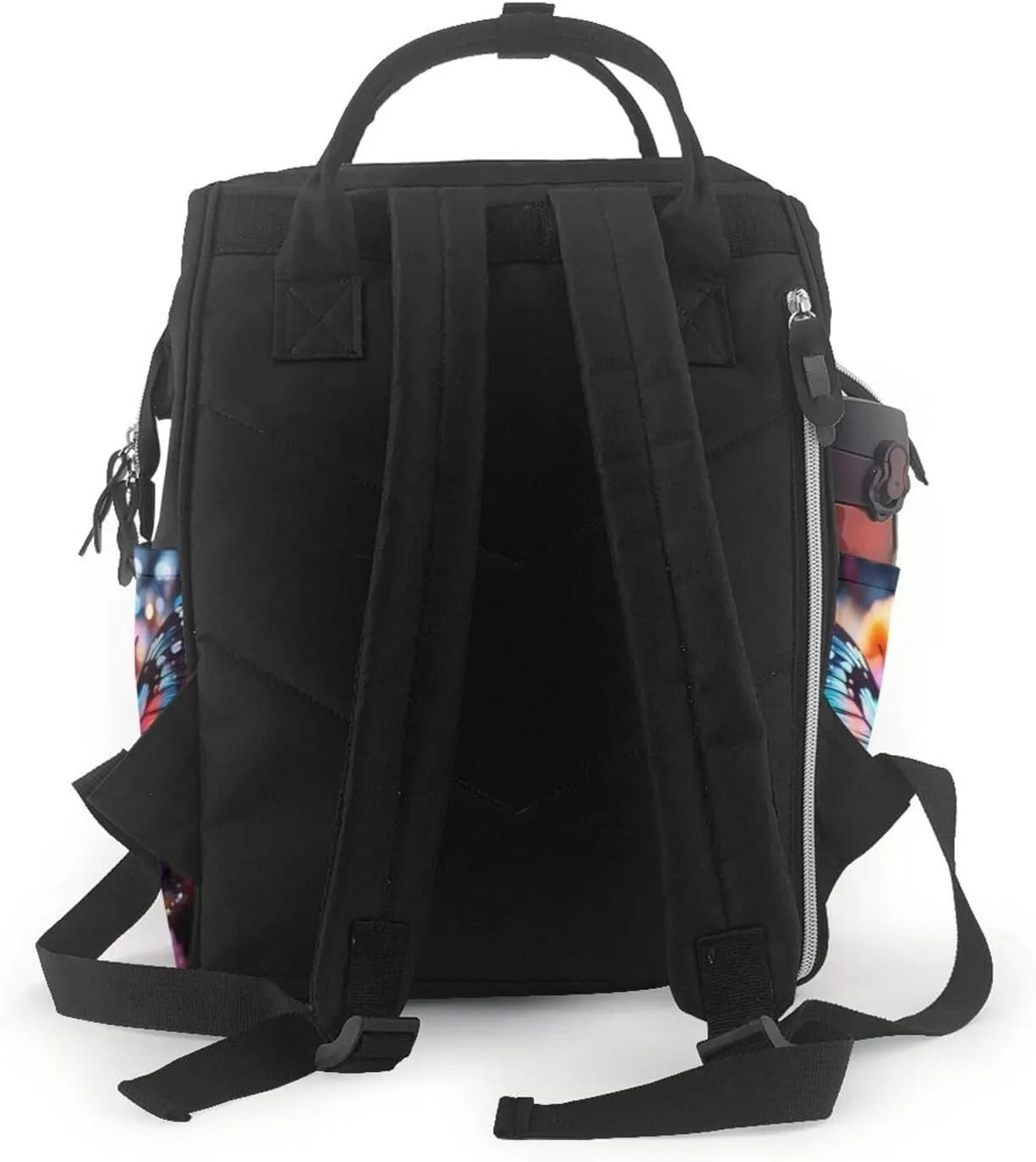 Diaper Bag Backpack Roses and butterflies Nappy Backpack Maternity Baby Nappy Bag Changing Bags for Travel