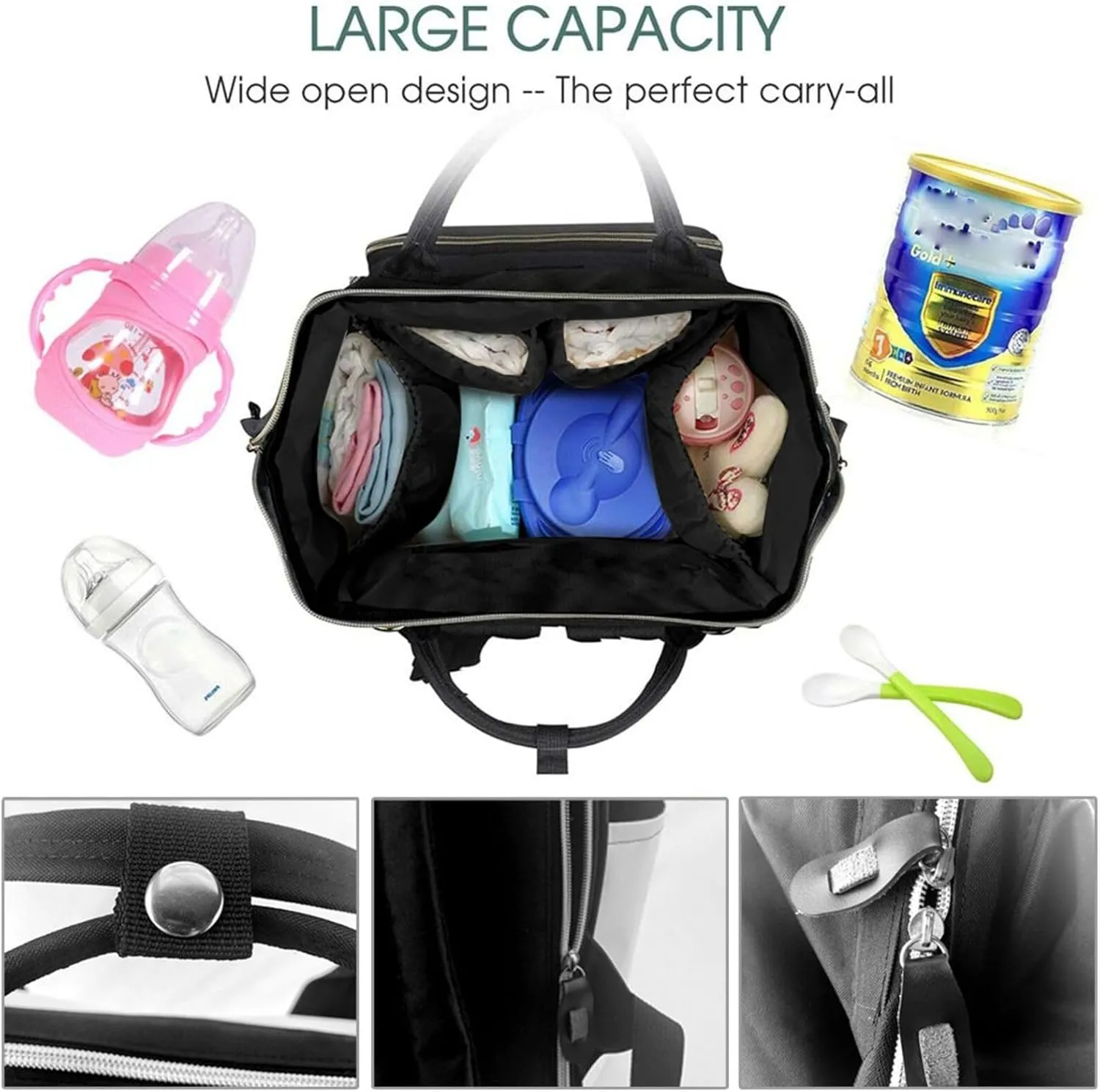 Diaper Bag Backpack Succulent Plant Nappy Backpack Maternity Baby Nappy Bag Changing Bags for Travel
