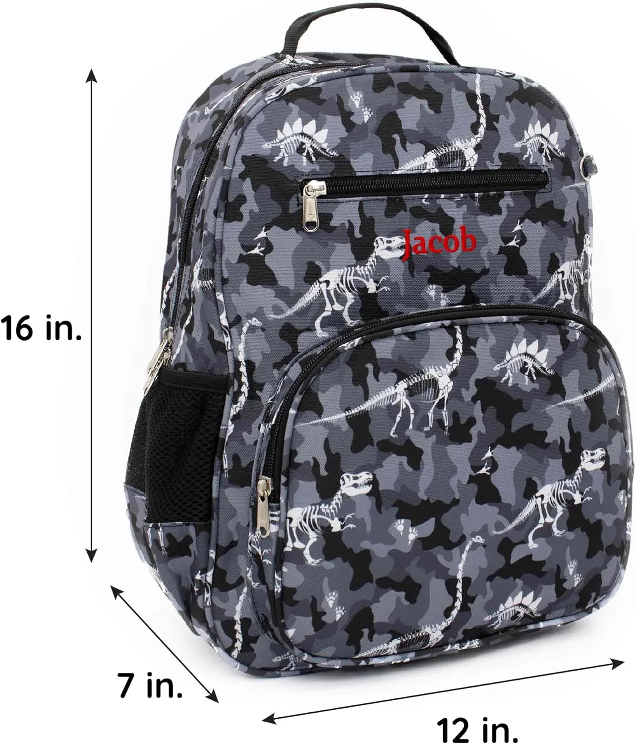 DIBSIES Personalized Adventure Collection Backpack (Camo Dinosaur)
