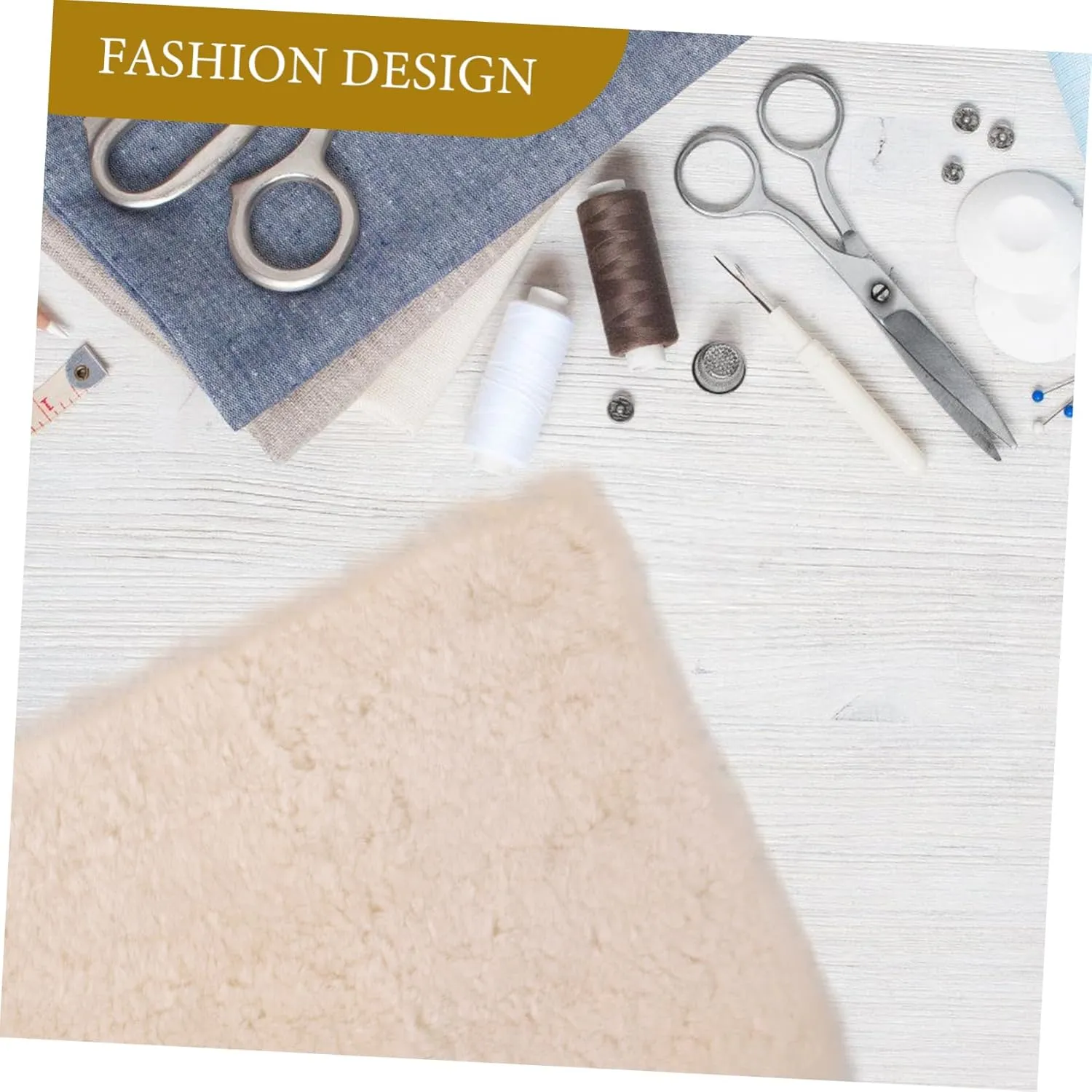 DIYEAH Versatile Warmth: Artificial Wool Padding Quilted Fabric Faux Wool Insole Kneepad Fabric Patchwork
