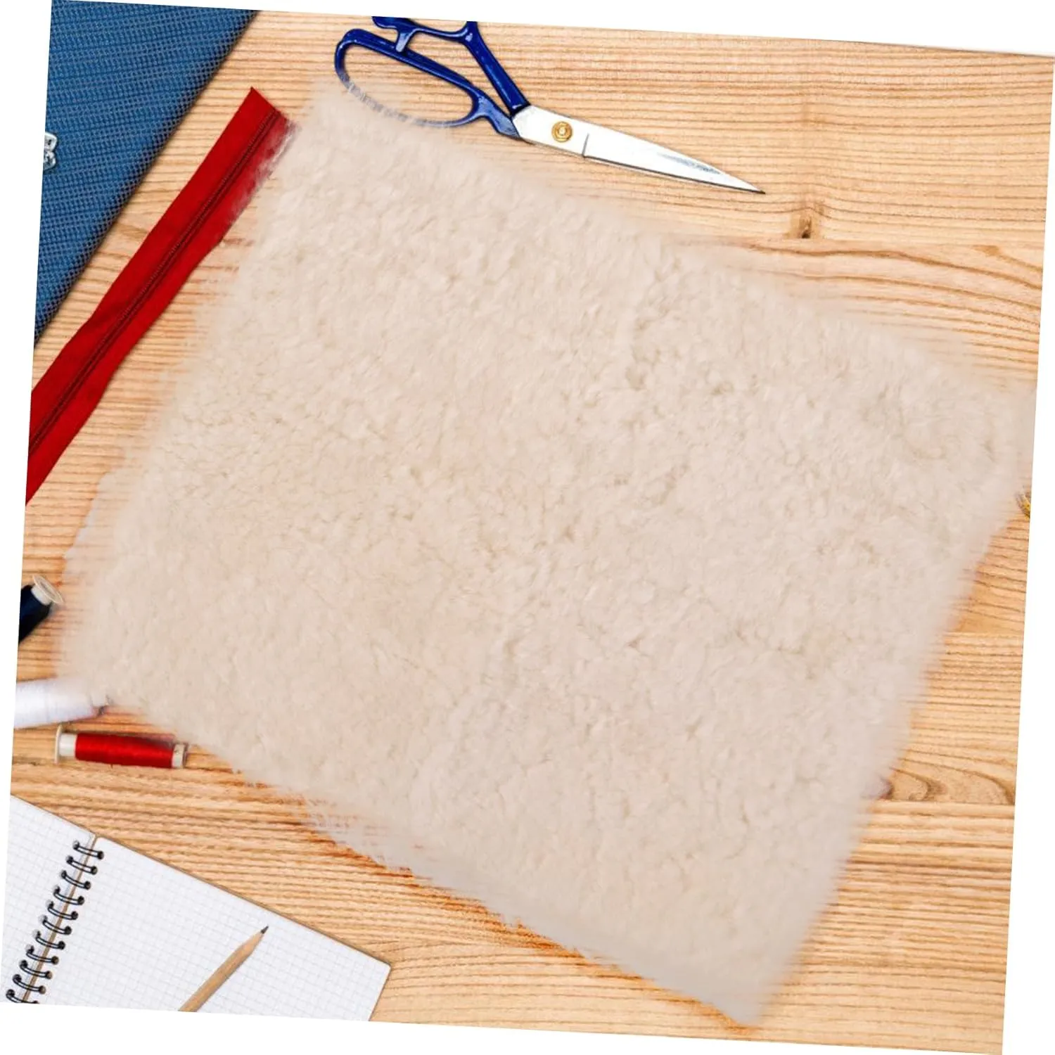 DIYEAH Versatile Warmth: Artificial Wool Padding Quilted Fabric Faux Wool Insole Kneepad Fabric Patchwork