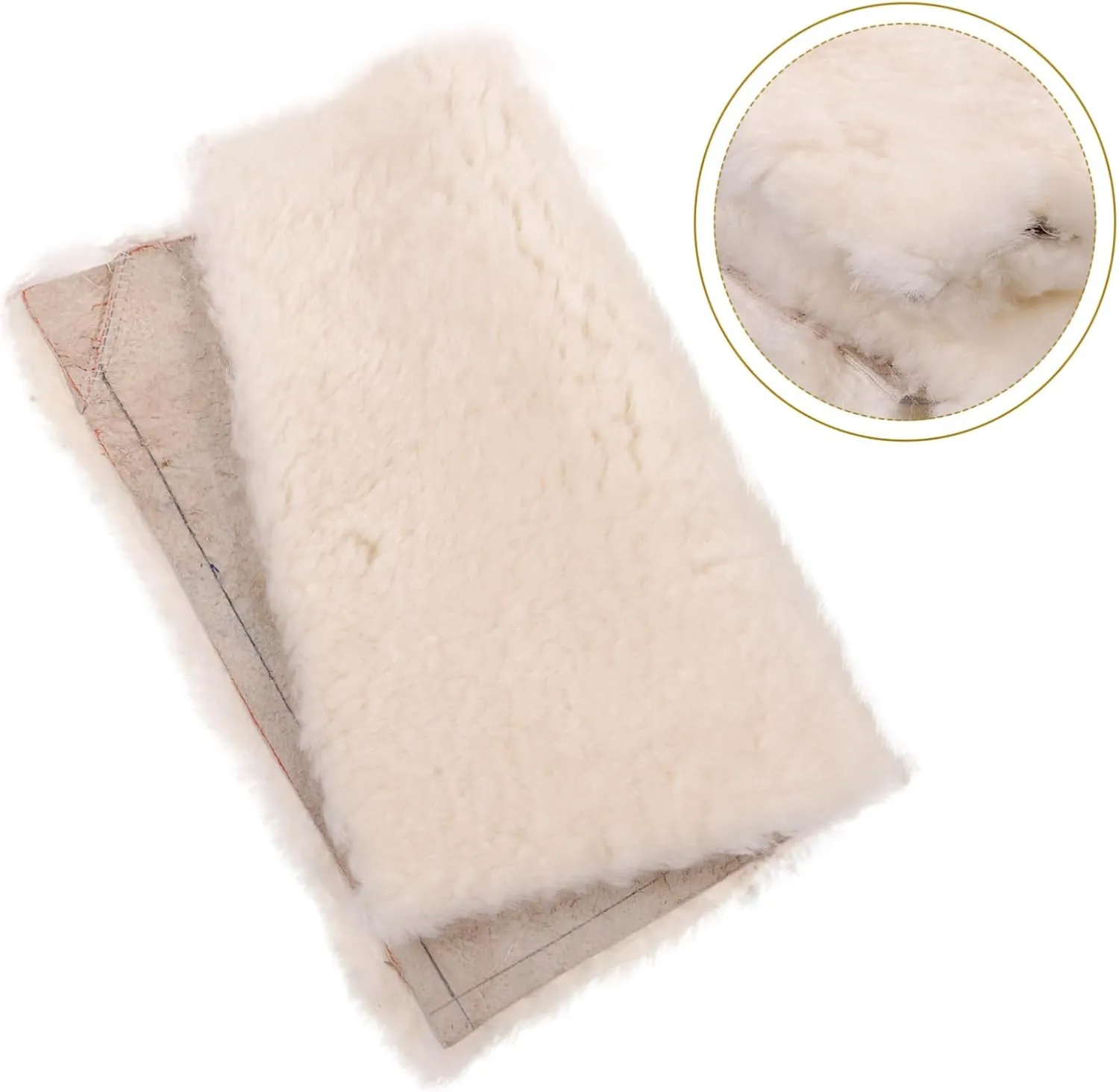 DIYEAH Versatile Warmth: Artificial Wool Padding Quilted Fabric Faux Wool Insole Kneepad Fabric Patchwork